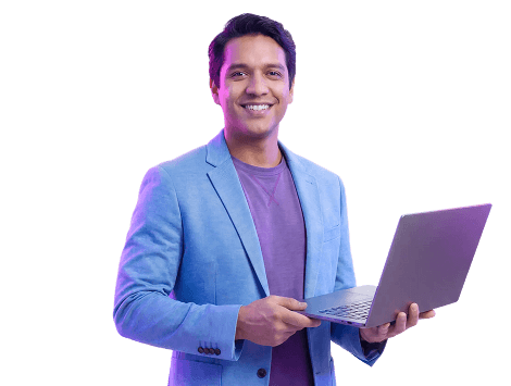 Profissional com notebook